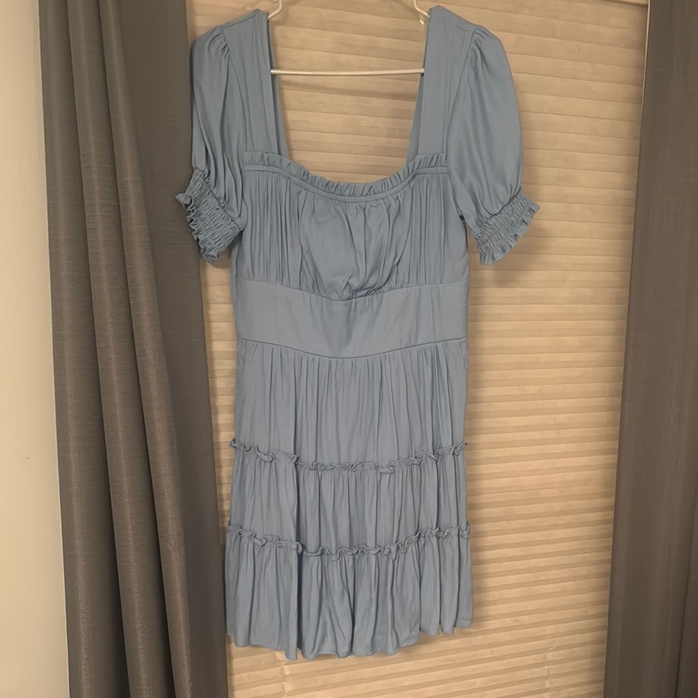 Elegant Blue Women's Dress